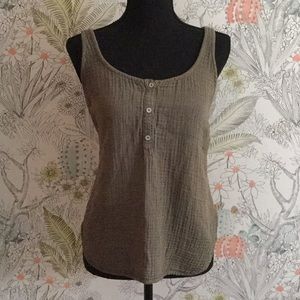 Cloth and stone army green tank top
